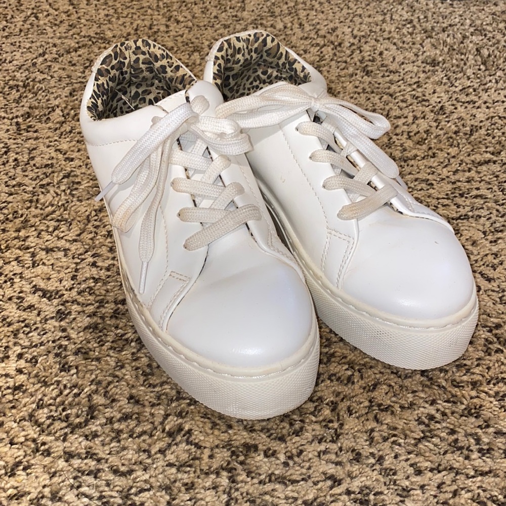 Size 8 white sneakers